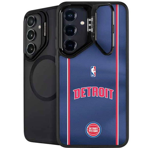 NBA Detroit Pistons Jersey Galaxy S25 Kickstand Case